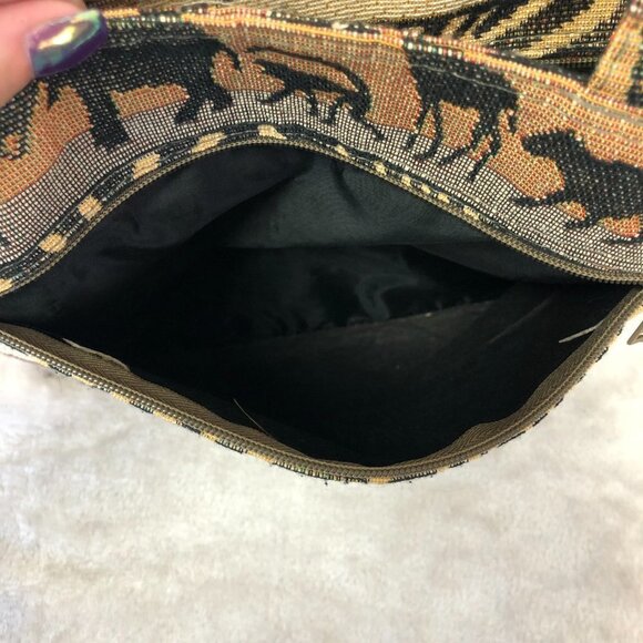 Jade Animal Safari Tapestry Tote Shoulder Bag - Picture 8 of 13